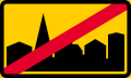 End of built-up area