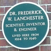Frederick W Lanchester, Blank green
