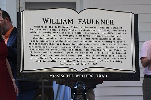 William Faulkner marker