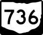 State Route 736 marker