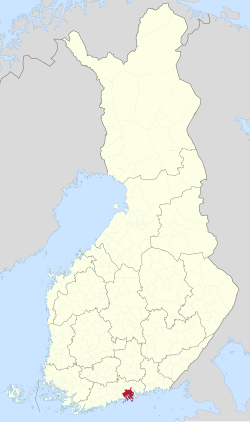 Location of Porvoo