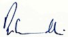 Rajiv Gandhi's signature
