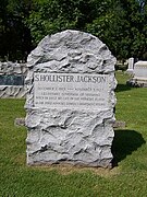 Grave marker, S. Hollister Jackson