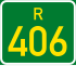 Regional route R406 shield