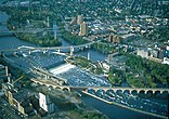 Red River of the North as viewed from Fargo, North Dakota