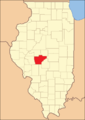 Sangamon in 1839, when the creation of Logan and Menard Counties reduced it to its present borders