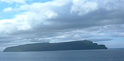 Skúvoy, as seen from Sandoy