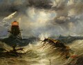 The Irwin Lighthouse, Storm Raging, 1851, private collection