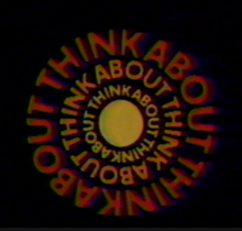 The title logo for Thinkabout, appearing in the episode intros
