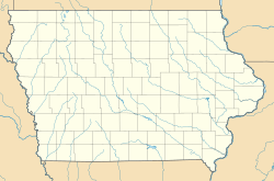 特基里弗在Iowa的位置