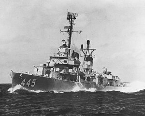 USS Fletcher (DDE-445) underway, c. the 1960s.