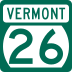 Route 26 marker