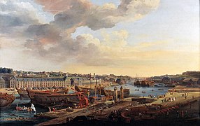 Louis-Nicolas Van Blarenberghe, The Port of Brest from the Terrasse des Capucins