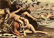 阿夫里尔所绘的一幅画作，当中描绘画家想象萨福舔阴之情节