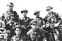 南越陆军特种部队与美军特种部队官兵
