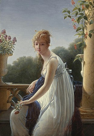 A Young Woman Seated by a Window, 1800 or 1801
