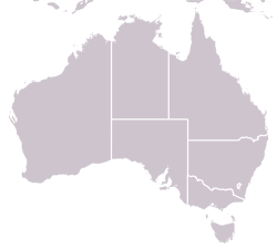Map showing the location of Otway Basin