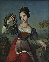 A possible model for this depiction was Maximiliane von Arnim, daughter of Bettina von Arnim