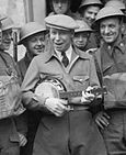 George Formby with the army in France, 1940