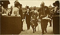 King Sisowath greeting French officials in 1911.