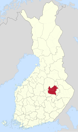 Location of Kuopio sub-region