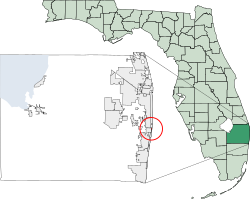 Location of South Palm Beach, Florida