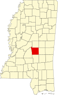 斯科特县在密西西比州的位置