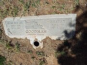 Grave site of George Nicholas Goodman (1885-1959) and Clara Platt Goodman (1898-1994). G. N. Goodman served as Mayor of Mesa from 1952-1956.