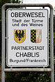 Wappen von Oberwesel und Chablis