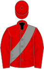 Red, grey sash