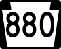 Pennsylvania Route 880 marker