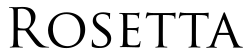 Rosetta's wordmark