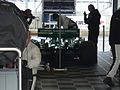 Sporting CP car in the pitlane garage at Silverstone Circuit (2010)