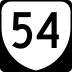 State Route 54 marker