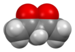 Space-filling model of the keto tautomer