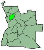 北宽扎省在安哥拉的位置
