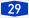 Bundesautobahn 29 number.svg