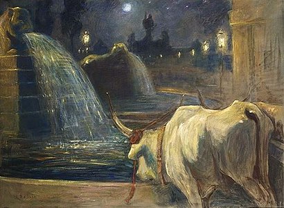 Ox Near a Fountain