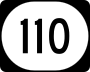 Iowa Highway 110 marker