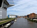 The canal at the entrance to Gloucester docks