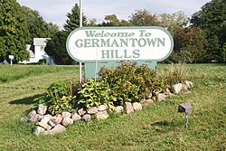 Welcome sign on Illinois Route 116