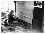 Hopi Indian man weaving a blanket by C. C. Pierce [de], ca.1900