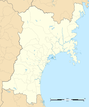 2020 Summer Olympics torch relay is located in Miyagi Prefecture