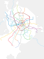 Map of Moscow metro lines