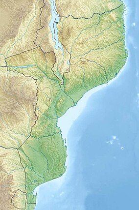 Map showing the location of Chimanimani National Park