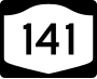 New York State Route 141 marker