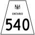 Highway 540 marker