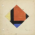 Theo van Doesburg, Studie voor Contra-compositie IX, 1924. Art collection