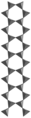 双链，单斜闪石，有二个单元为一个周期的双链(Si4O11)，透闪石