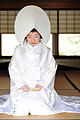 身穿白無垢婚服的日本新娘
